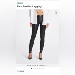 Spanx faux leather leggings